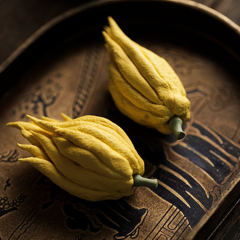 Gohobi Handmade ceramic Chayote Tea ornaments Tea pets Chinese Gongfu tea Japanese Chado unique ornaments yellow bergamot flower